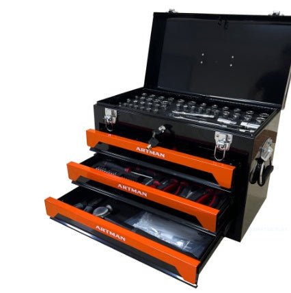 3 Drawers Tool Box With Tool Set - Fallon Gifts