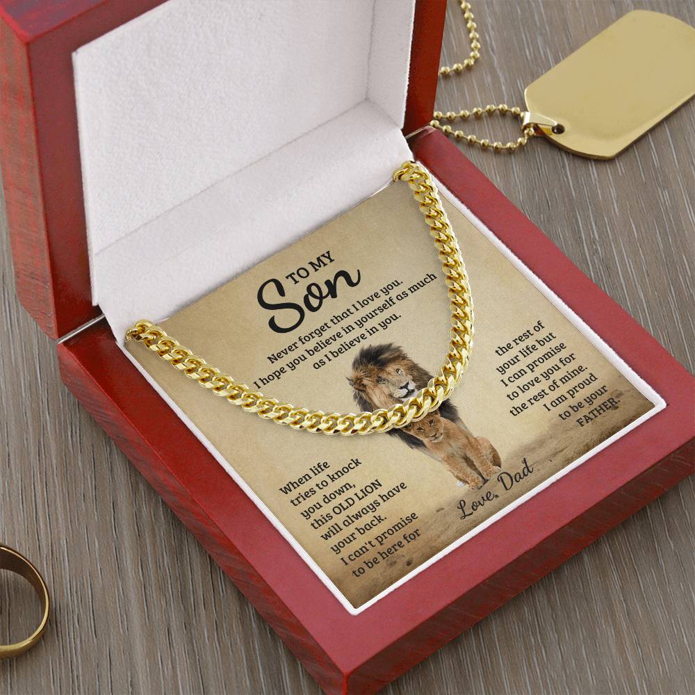 Never Forget - Cuban Link Chain - Fallon Gifts