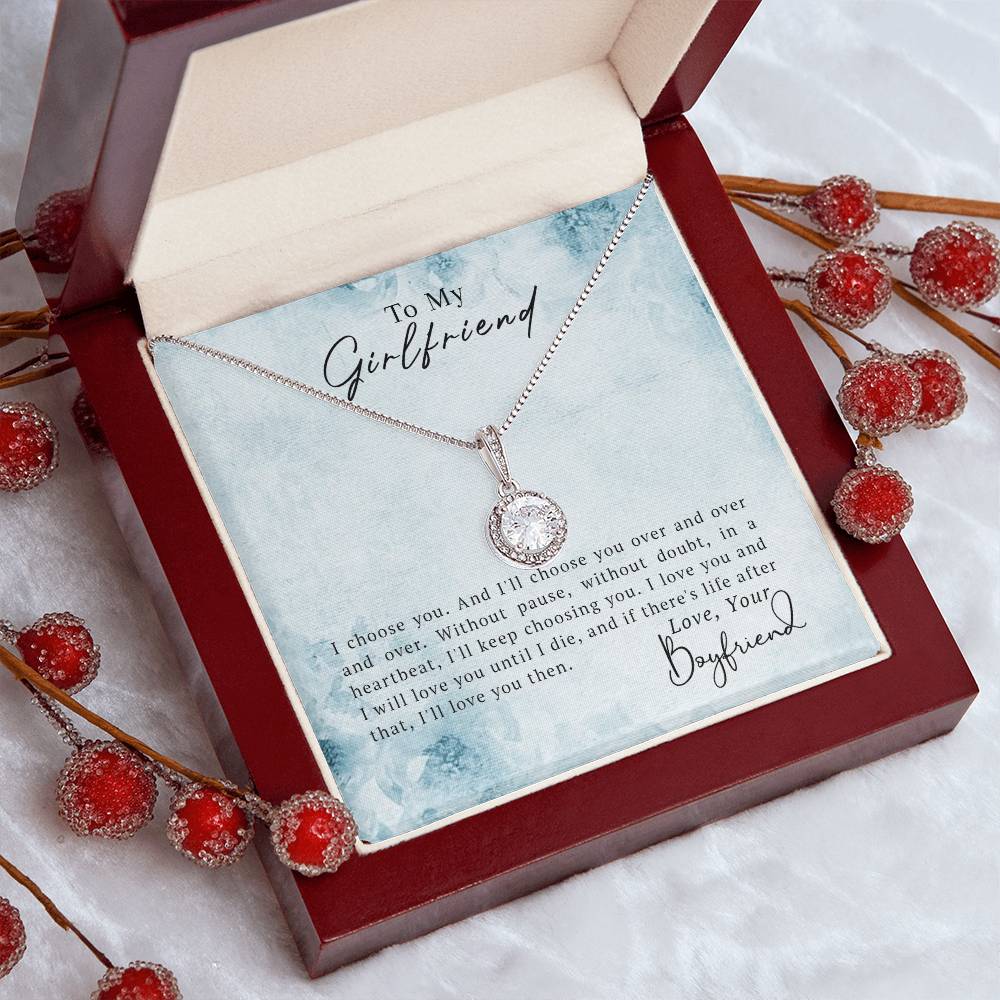 To My Girlfriend Eternal Hope Necklace - Fallon Gifts