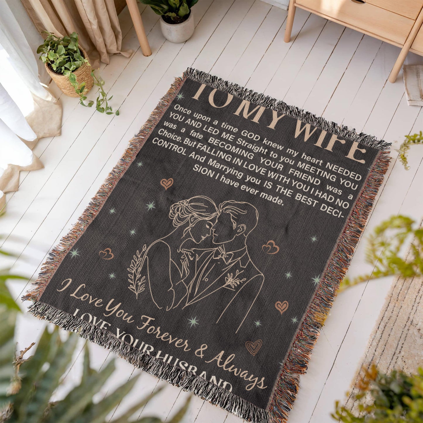 To My Wife - Heirloom Blanket - Fallon Gifts