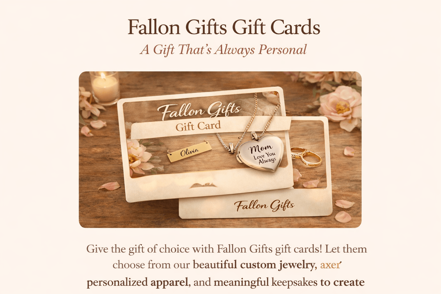 gift cards - Fallon Gifts