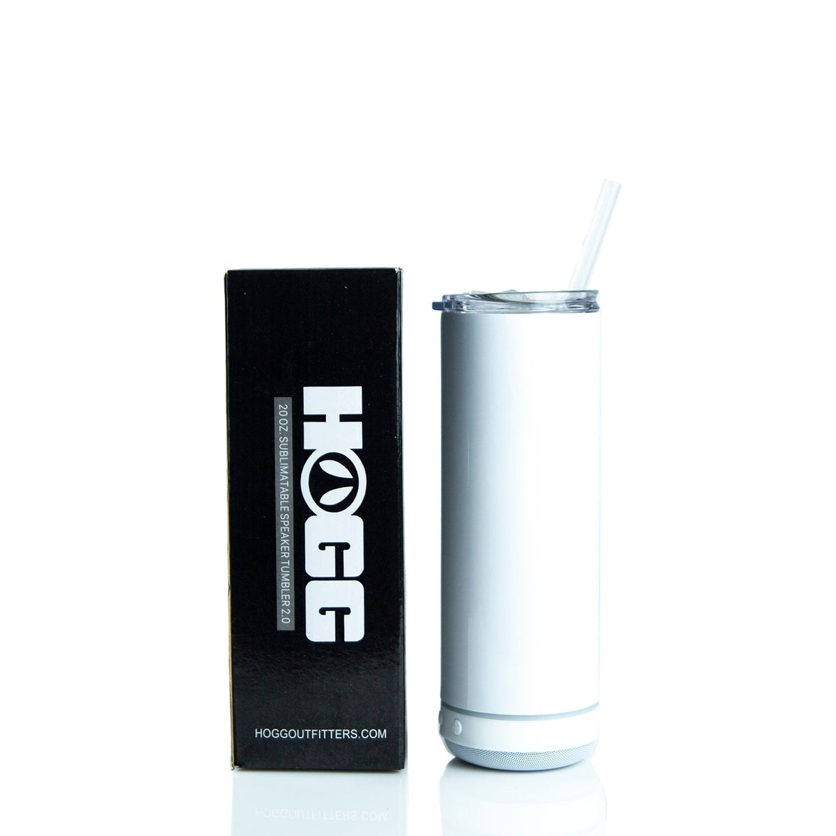 20oz WIRELESS SPEAKER TUMBLER - WHITE - Fallon Gifts