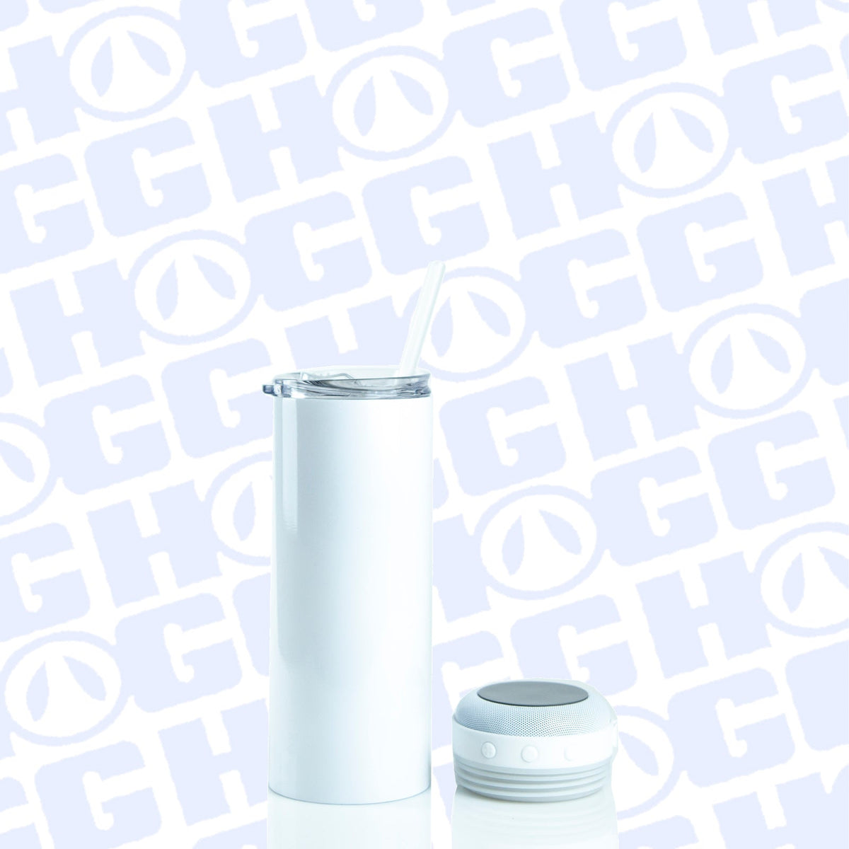 20oz WIRELESS SPEAKER TUMBLER - WHITE - Fallon Gifts