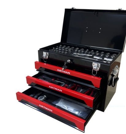 3 Drawers Tool Box With Tool Set - Fallon Gifts