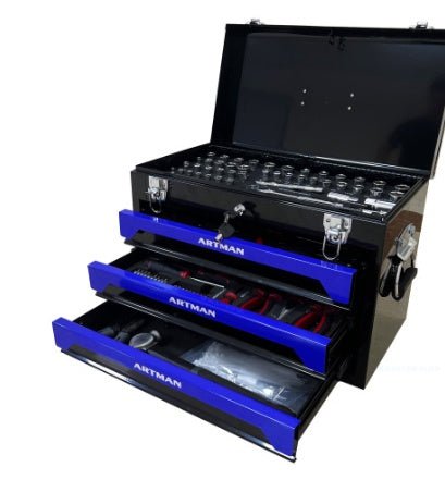 3 Drawers Tool Box With Tool Set - Fallon Gifts