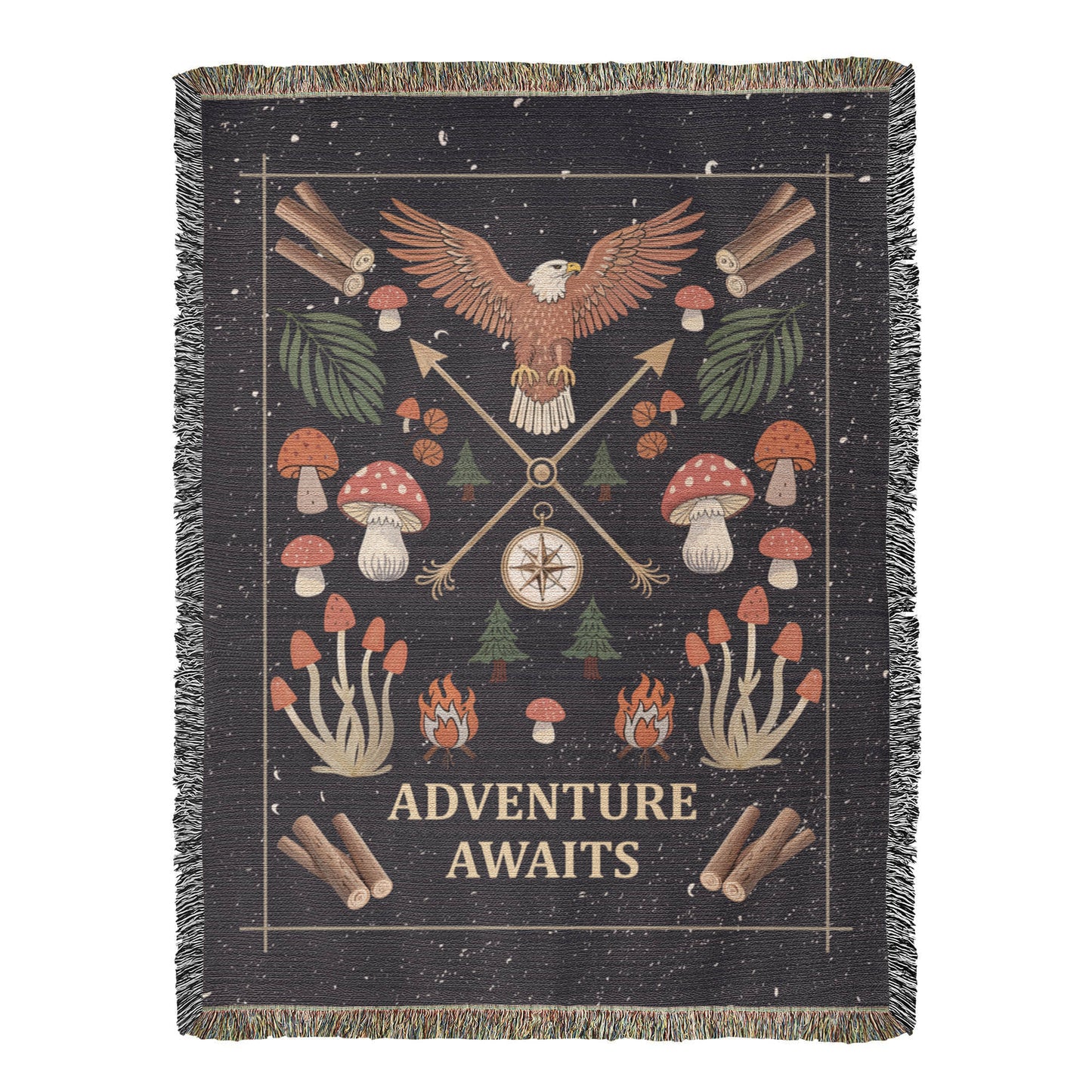 Adventure Awaits - Woven Blanket - Fallon Gifts