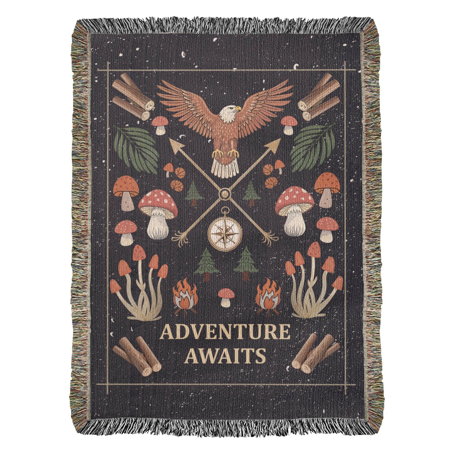 Adventure Awaits - Woven Blanket - Fallon Gifts