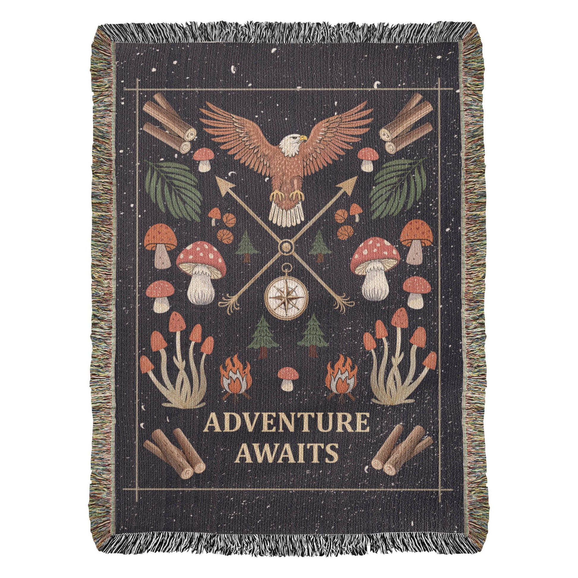 Adventure Awaits - Woven Blanket - Fallon Gifts