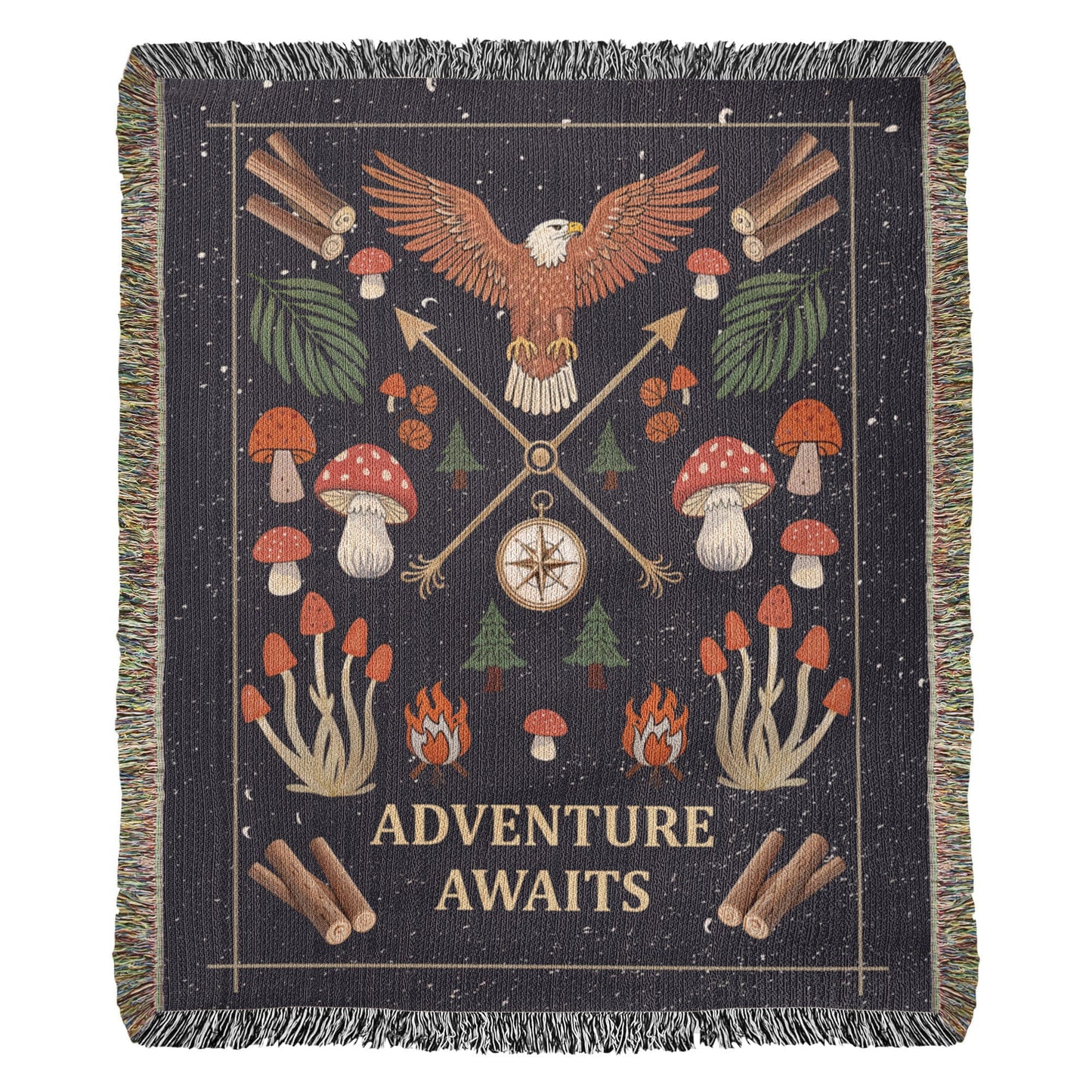 Adventure Awaits - Woven Blanket - Fallon Gifts