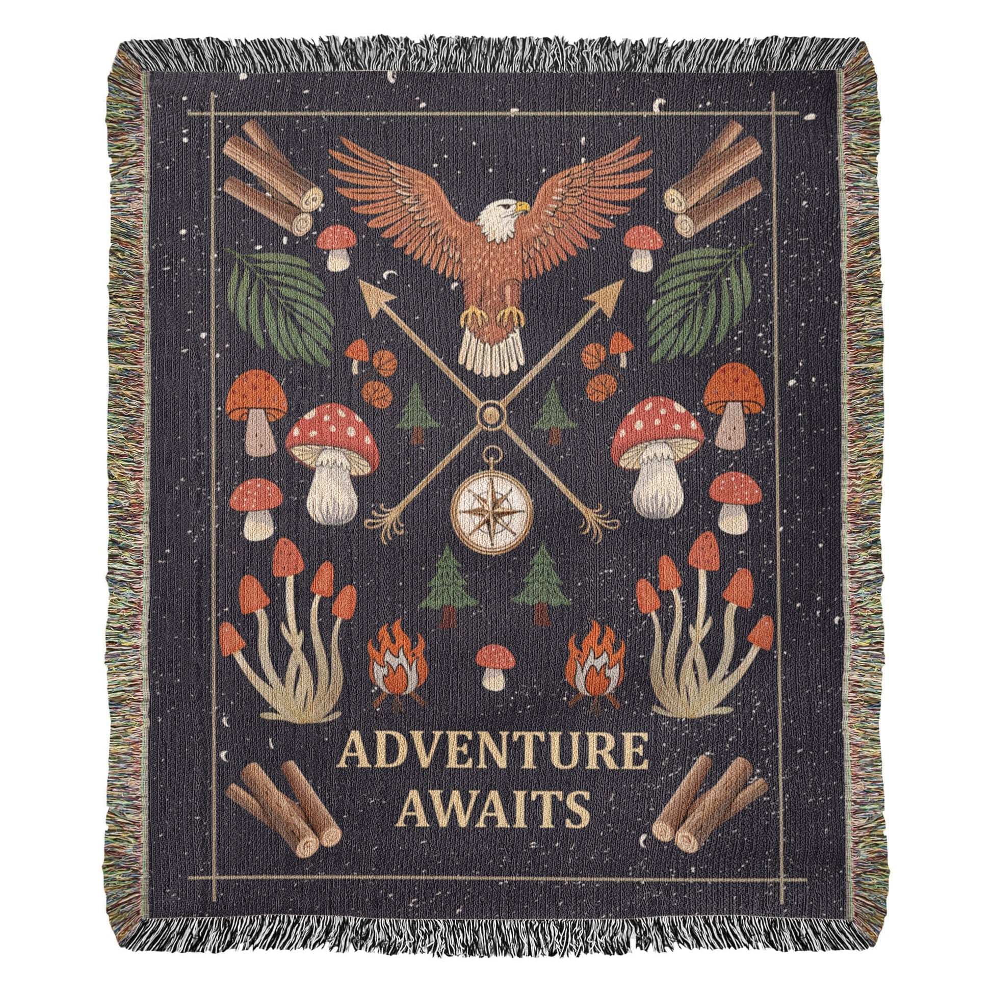 Adventure Awaits - Woven Blanket - Fallon Gifts