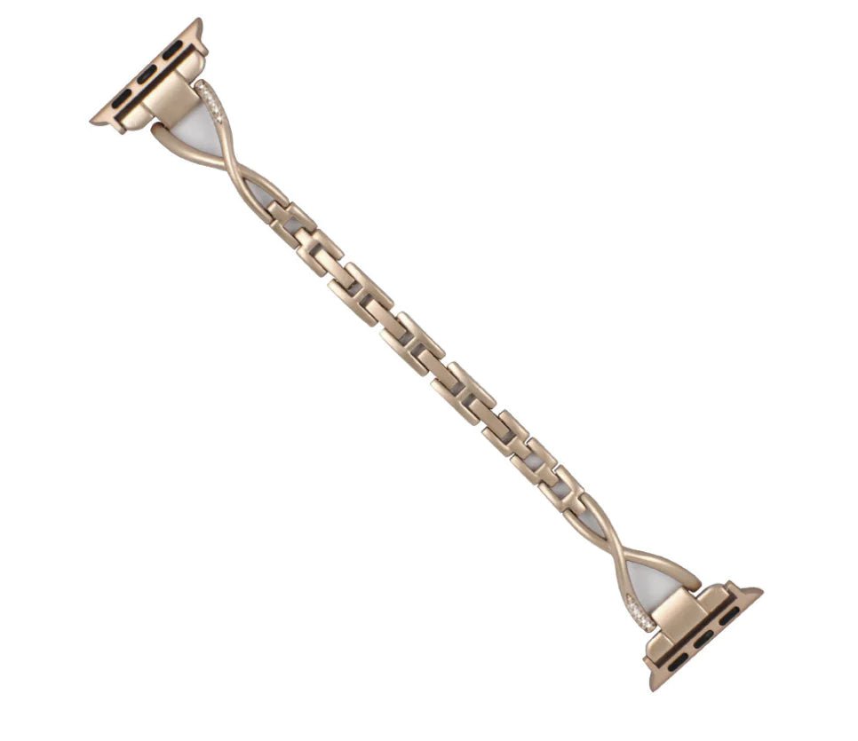 Apple Watch Band X - Type Stainless Steel with Diamonds - Fallon Gifts