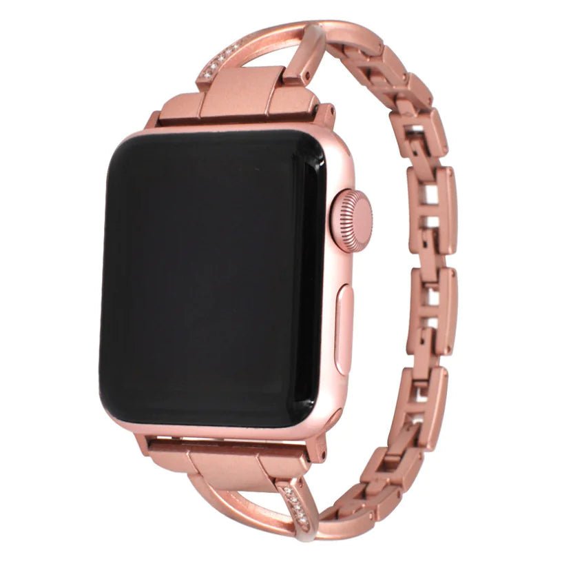 Apple Watch Band X - Type Stainless Steel with Diamonds - Fallon Gifts