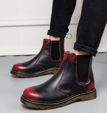Autumn Style Thick - Heeled Cowhide Martin Boots for Women - Fallon Gifts