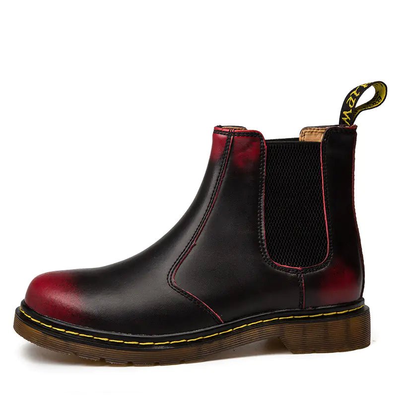 Autumn Style Thick - Heeled Cowhide Martin Boots for Women - Fallon Gifts