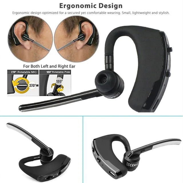 Bluetooth Earpiece Wireless Headset Noise Cancelling Headphones Driver Trucker - Fallon Gifts