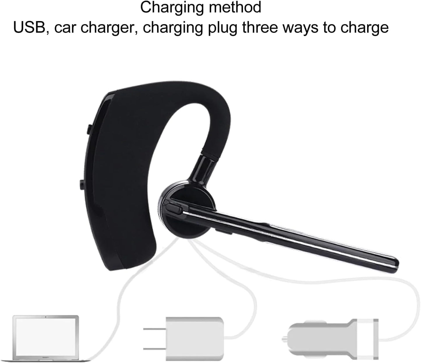 Bluetooth Earpiece Wireless Headset Noise Cancelling Headphones Driver Trucker - Fallon Gifts