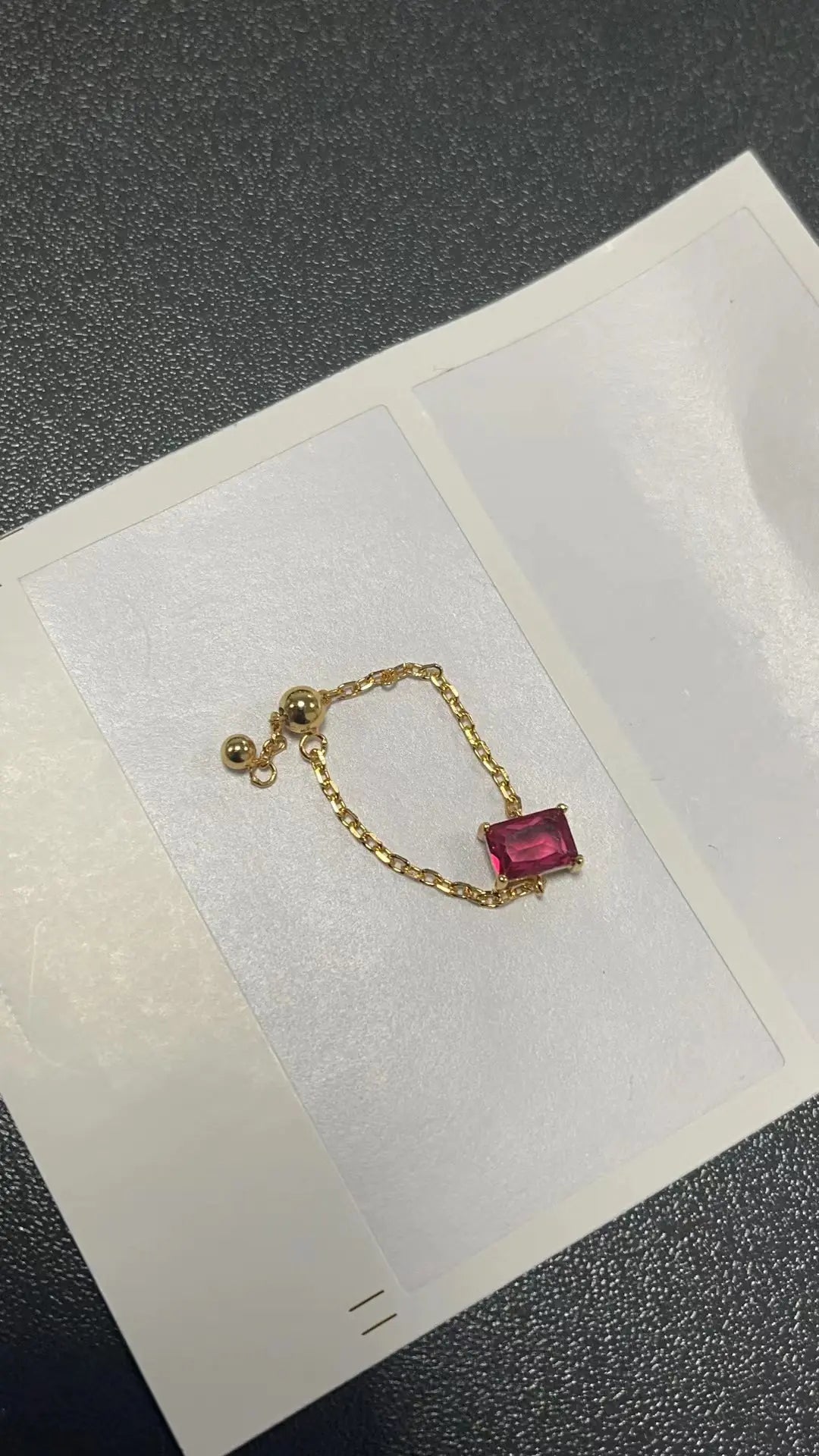 Creative Adjustable Finger Chain Ring Design (MOQ 20) - Fallon Gifts