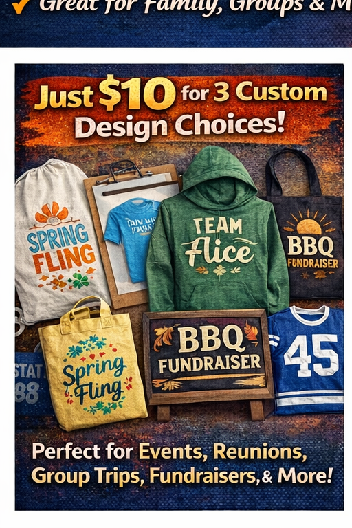 Custom Personalized T-Shirt for Events and Families - Fallon Gifts
