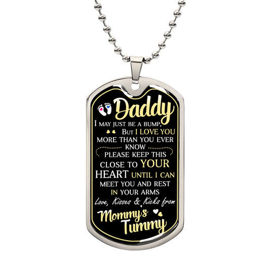 Dad To Be Dog Tag Necklace - Fallon Gifts