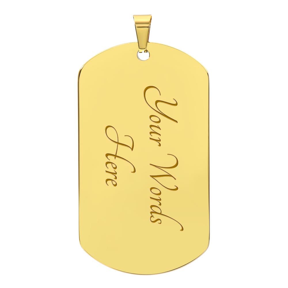 Dad To Be Dog Tag Necklace - Fallon Gifts
