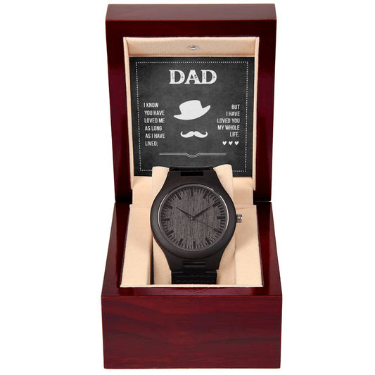 Dad's Love - Wooden Watch - Fallon Gifts