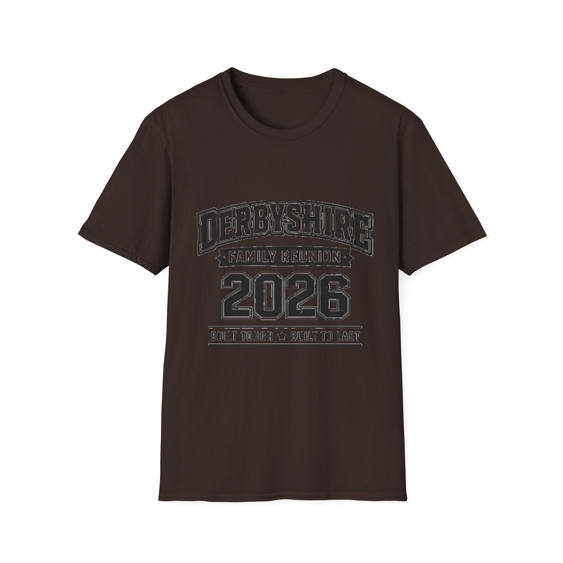 Derbyshire Family Reunion 2026 Built Tough T-Shirt - Fallon Gifts