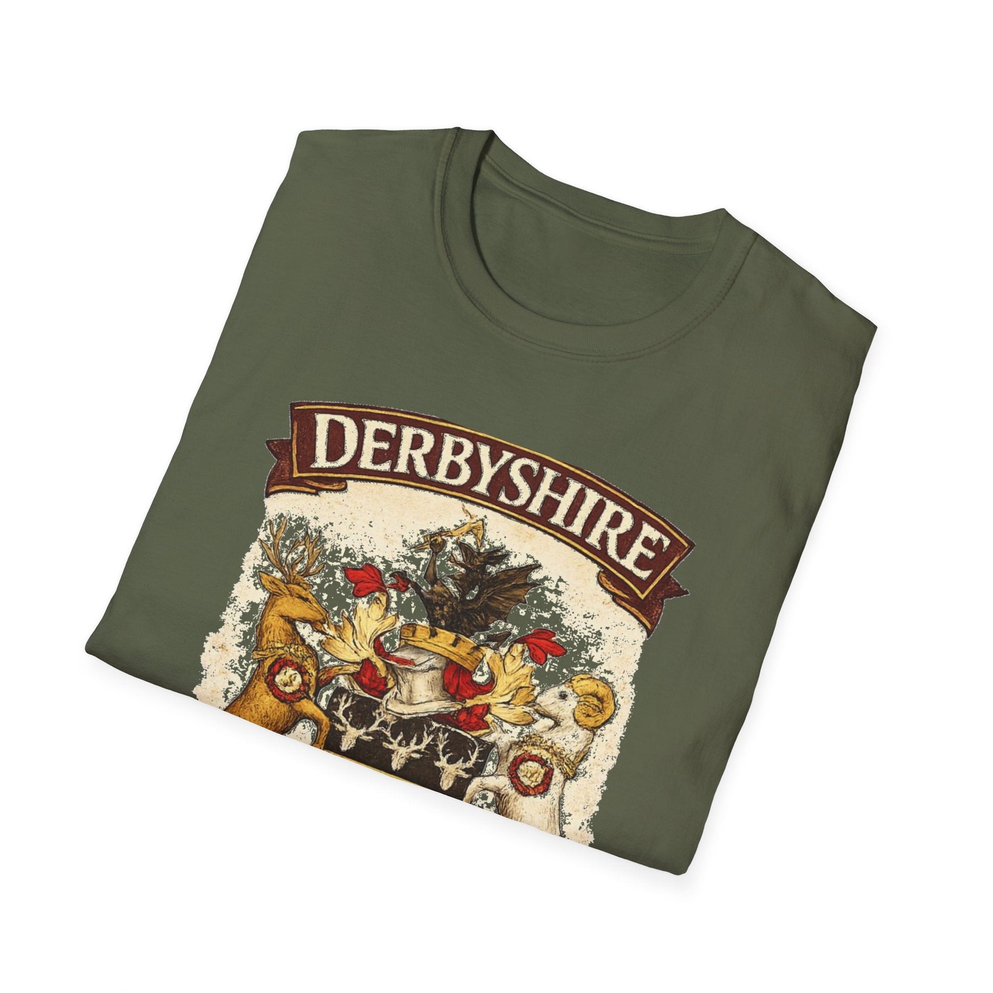 Derbyshire Family Reunion 2026 Crest Design T-Shirt - Fallon Gifts