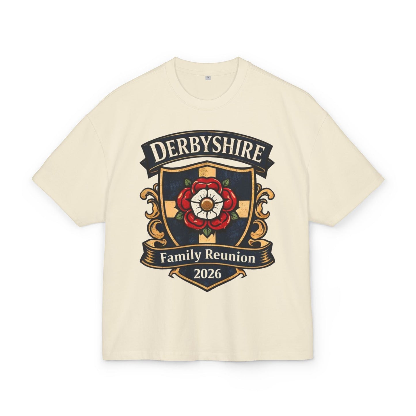 Derbyshire Family Reunion 2026 Crest T-Shirt - Fallon Gifts