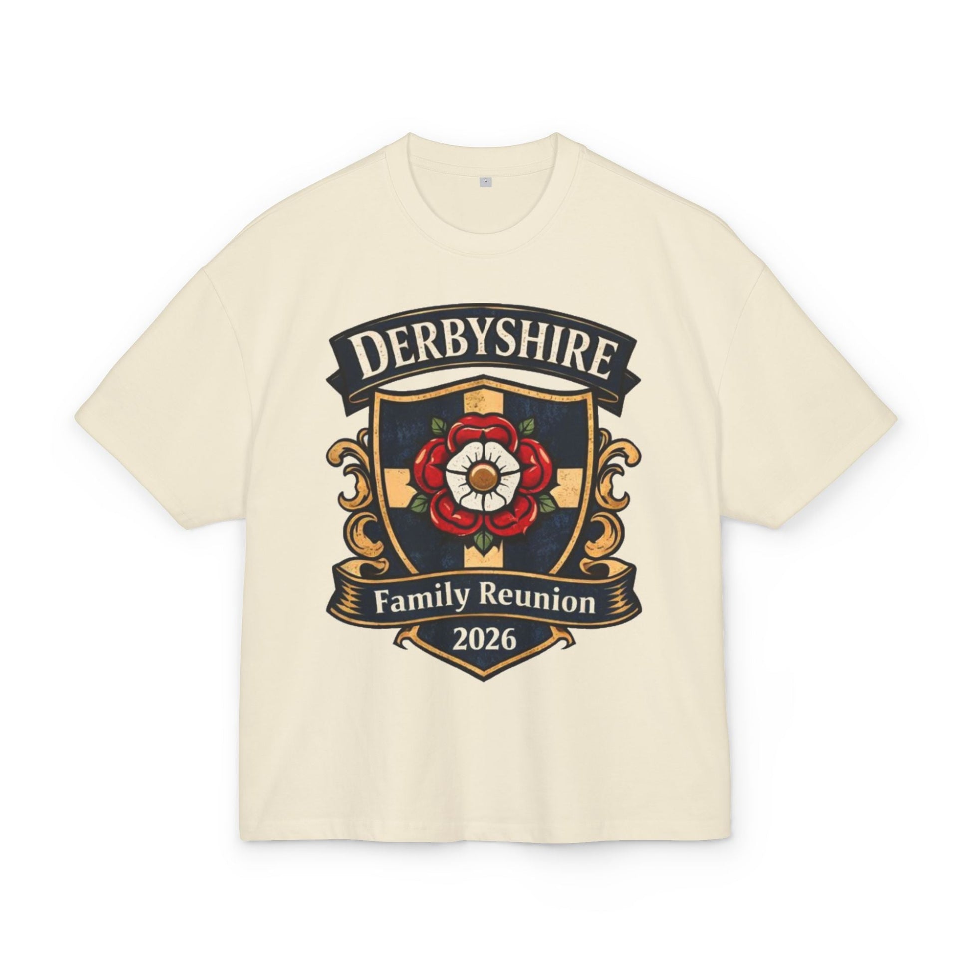 Derbyshire Family Reunion 2026 Crest T-Shirt - Fallon Gifts