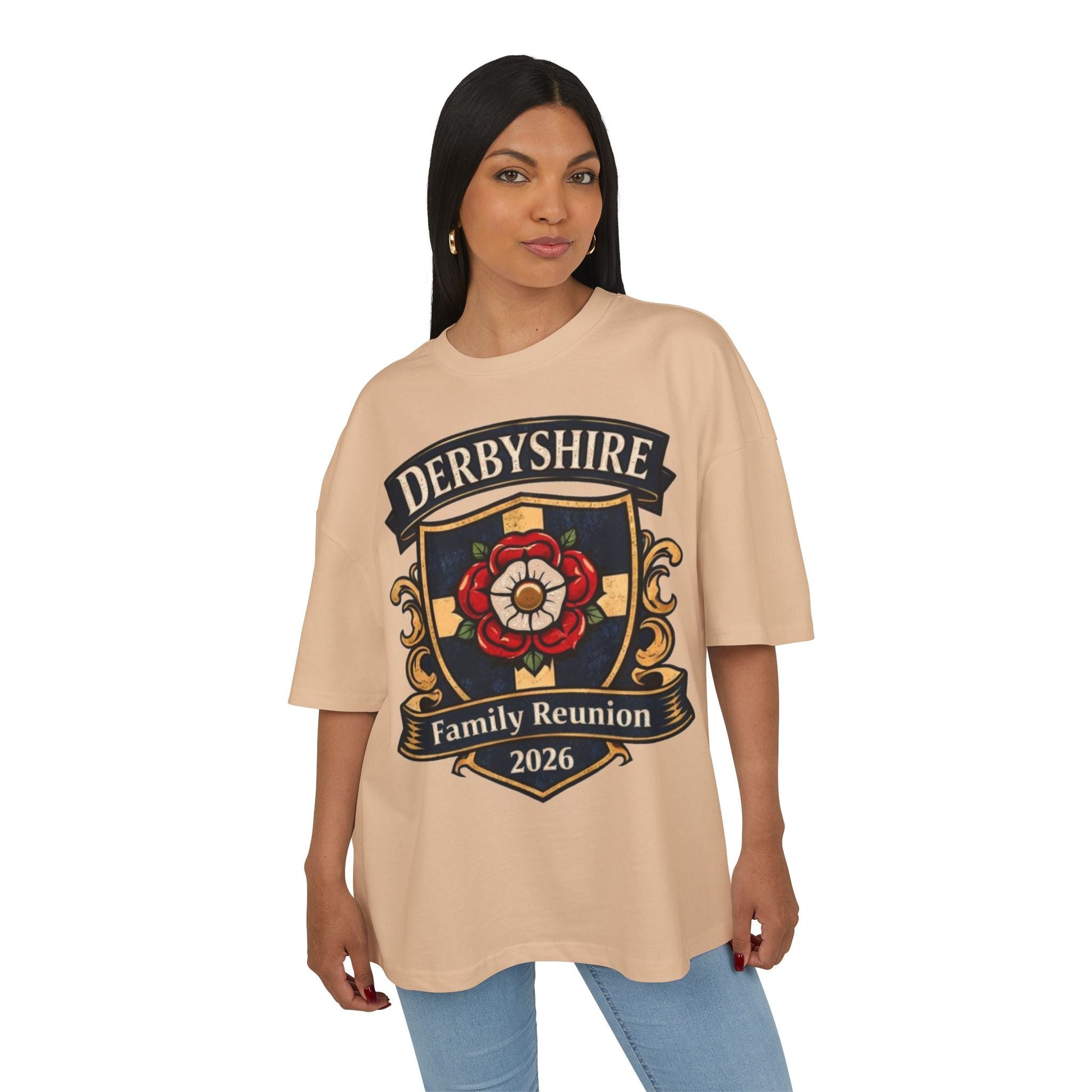 Derbyshire Family Reunion 2026 Crest T-Shirt - Fallon Gifts