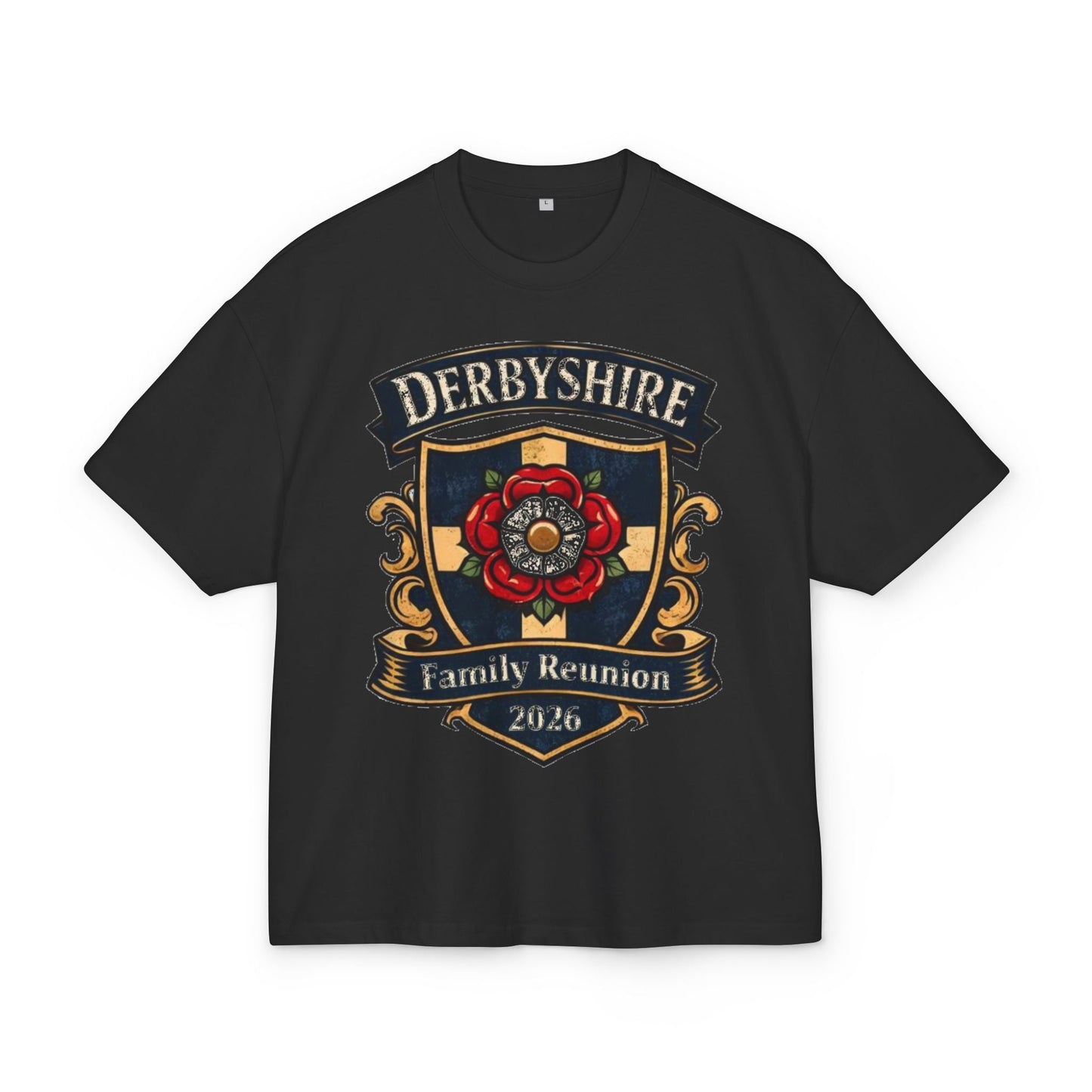 Derbyshire Family Reunion 2026 Crest T-Shirt - Fallon Gifts