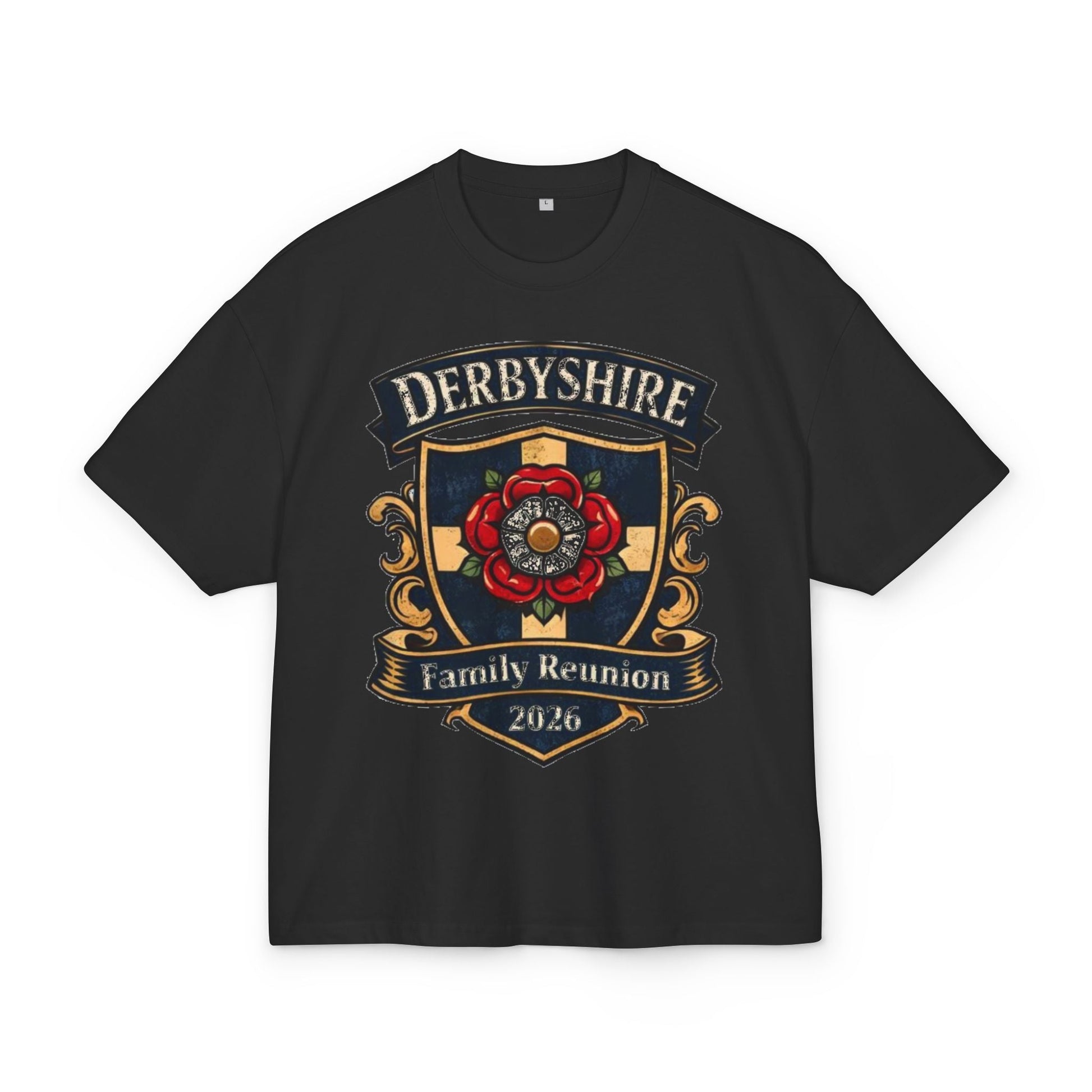 Derbyshire Family Reunion 2026 Crest T-Shirt - Fallon Gifts