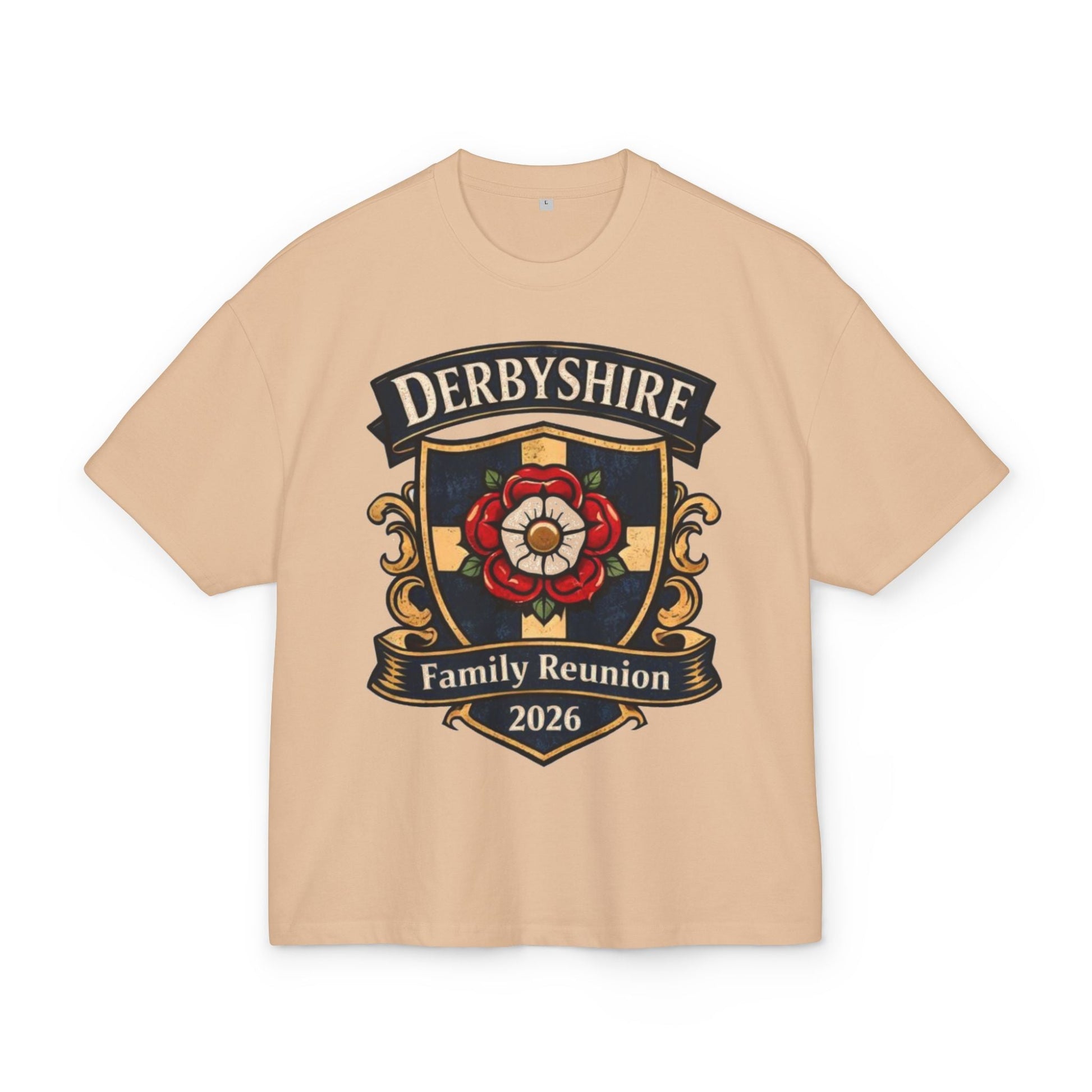 Derbyshire Family Reunion 2026 Crest T-Shirt - Fallon Gifts