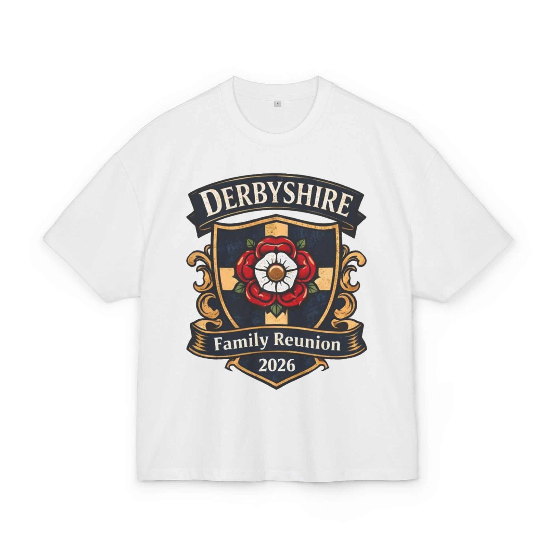 Derbyshire Family Reunion 2026 Crest T-Shirt - Fallon Gifts
