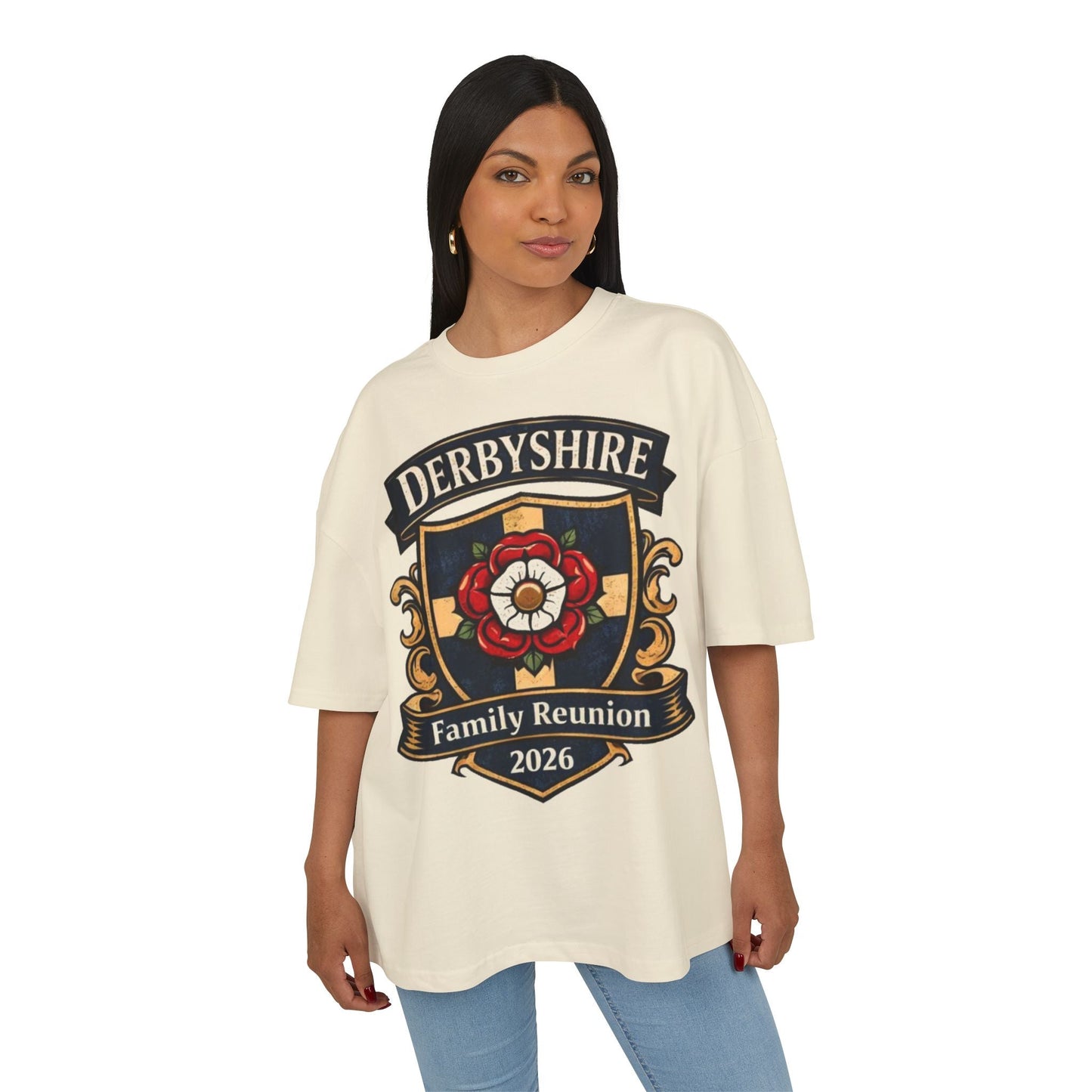 Derbyshire Family Reunion 2026 Crest T-Shirt - Fallon Gifts