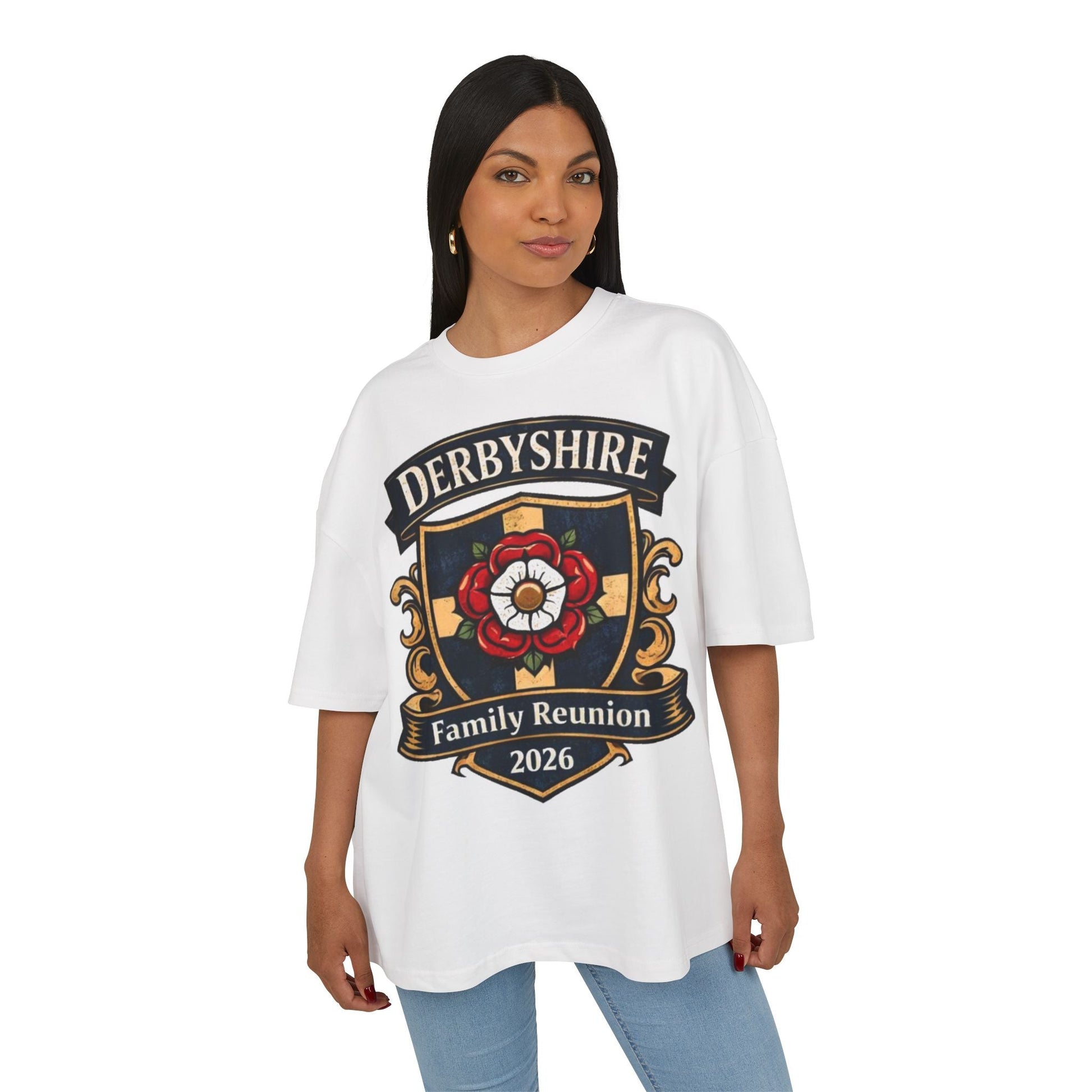 Derbyshire Family Reunion 2026 Crest T-Shirt - Fallon Gifts
