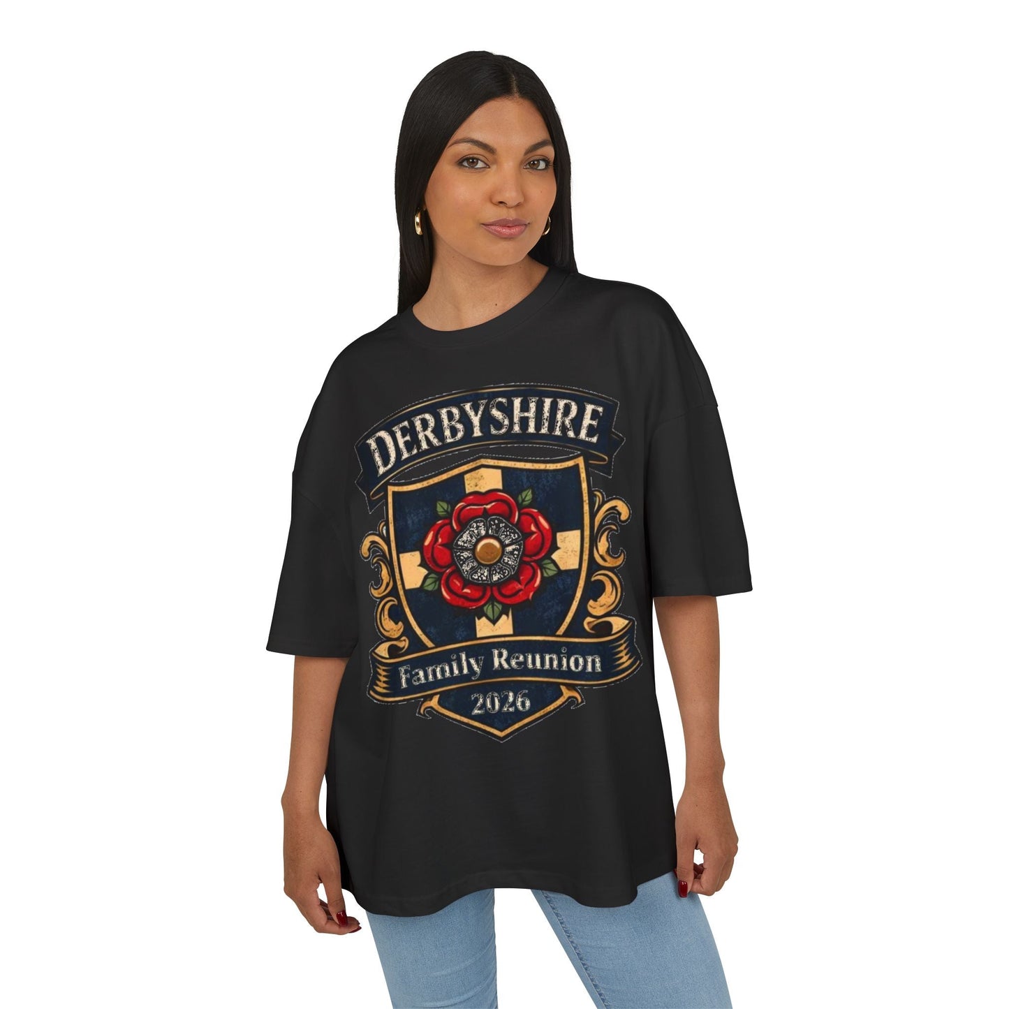 Derbyshire Family Reunion 2026 Crest T-Shirt - Fallon Gifts