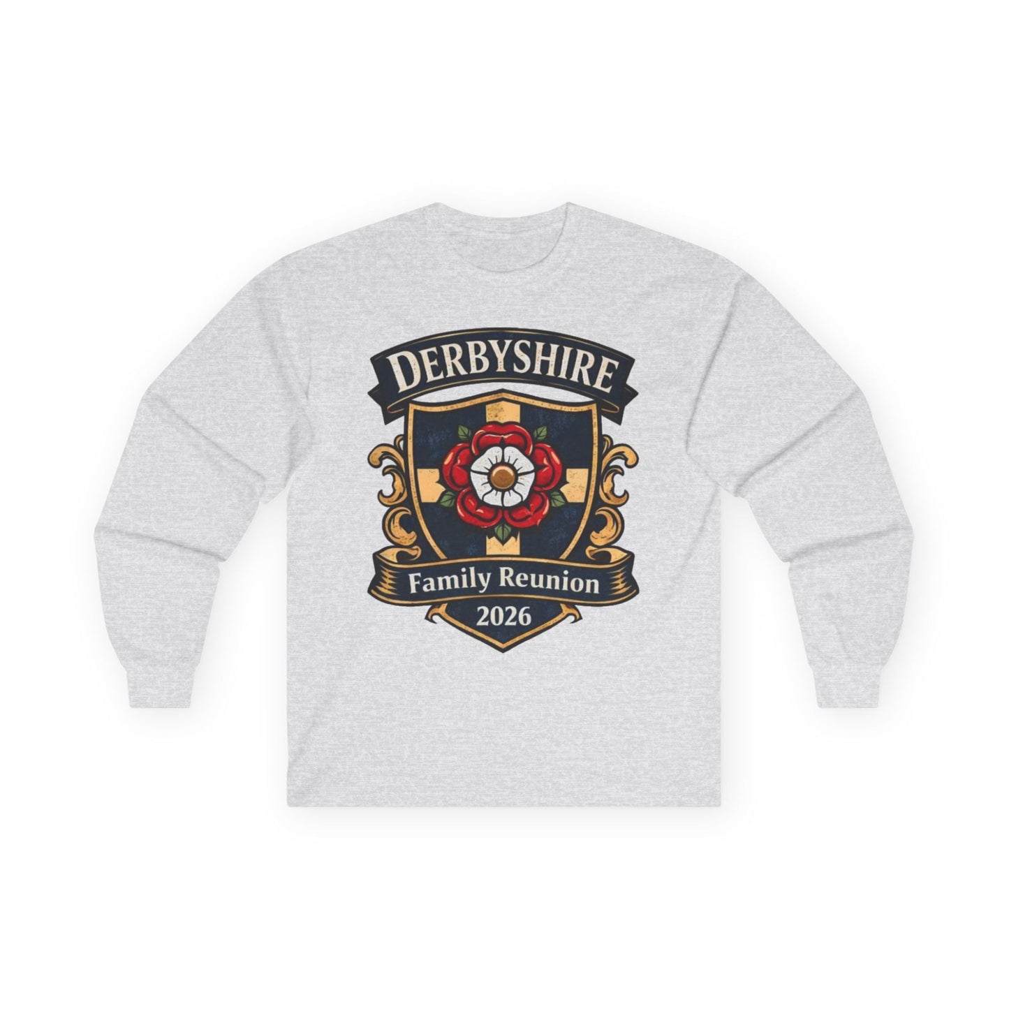 Derbyshire Family Reunion 2026 Long Sleeve T-Shirt - Fallon Gifts
