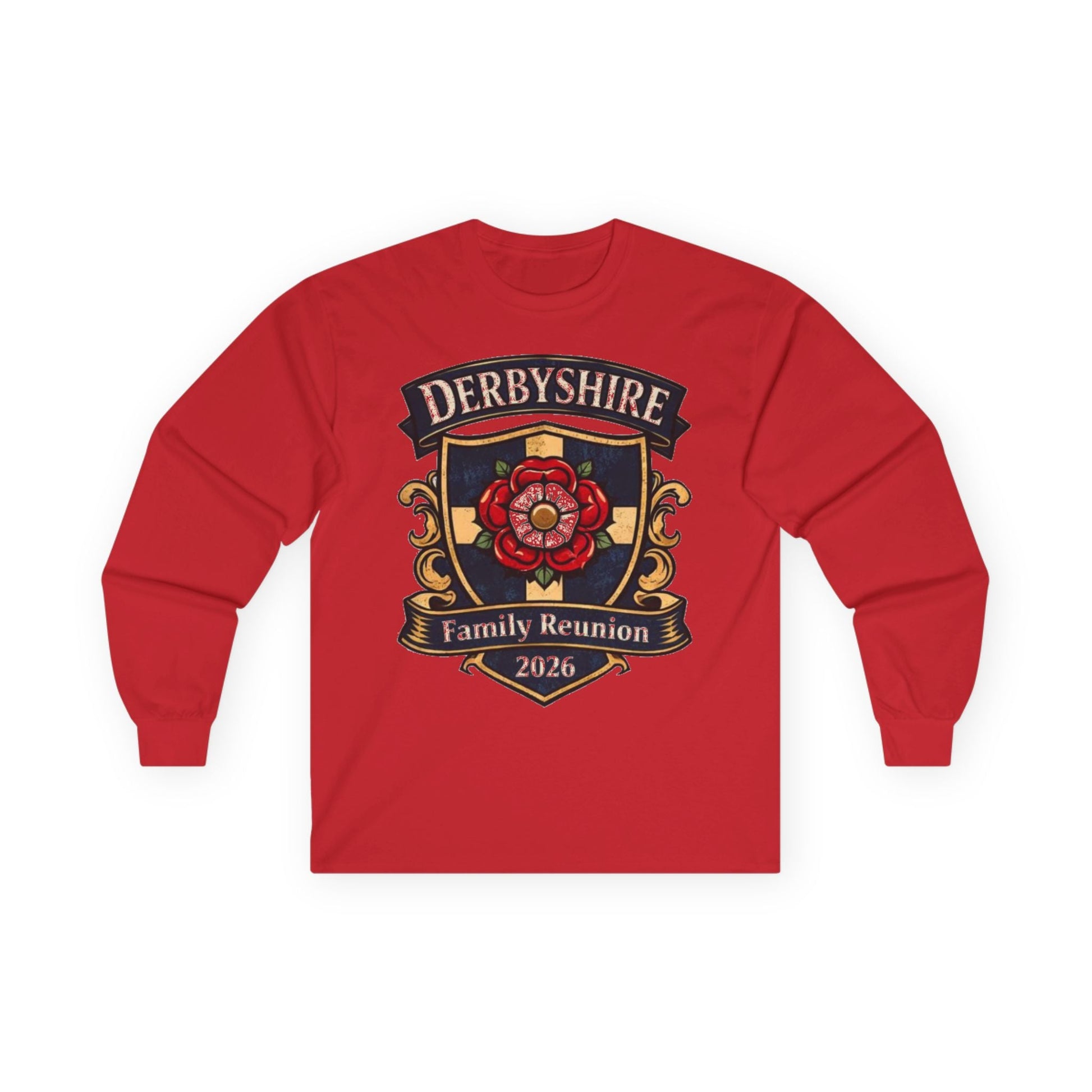 Derbyshire Family Reunion 2026 Long Sleeve T-Shirt - Fallon Gifts