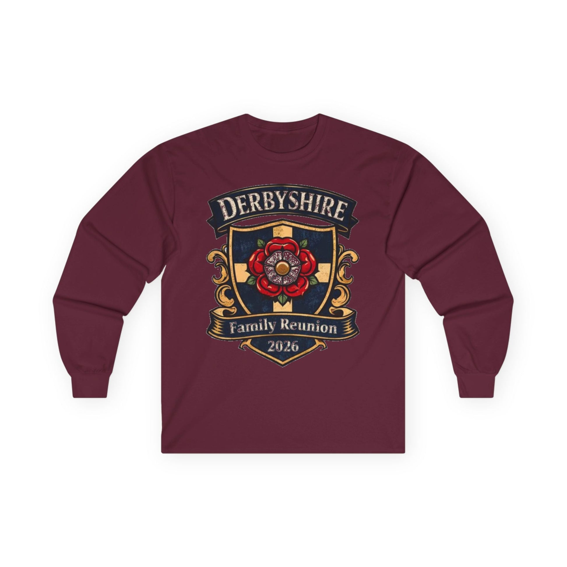 Derbyshire Family Reunion 2026 Long Sleeve T-Shirt - Fallon Gifts