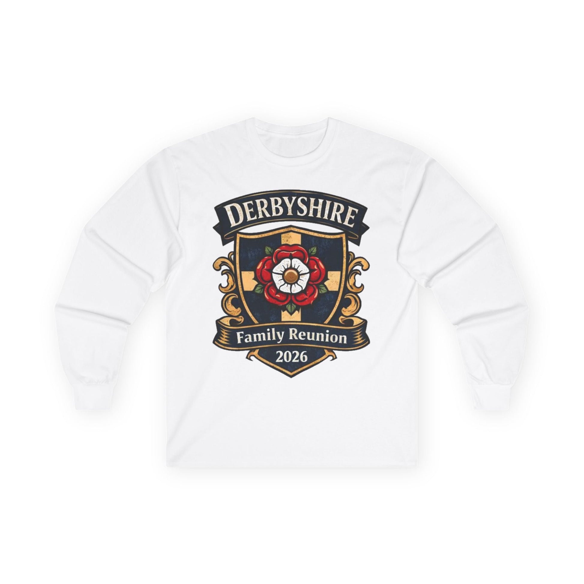 Derbyshire Family Reunion 2026 Long Sleeve T-Shirt - Fallon Gifts