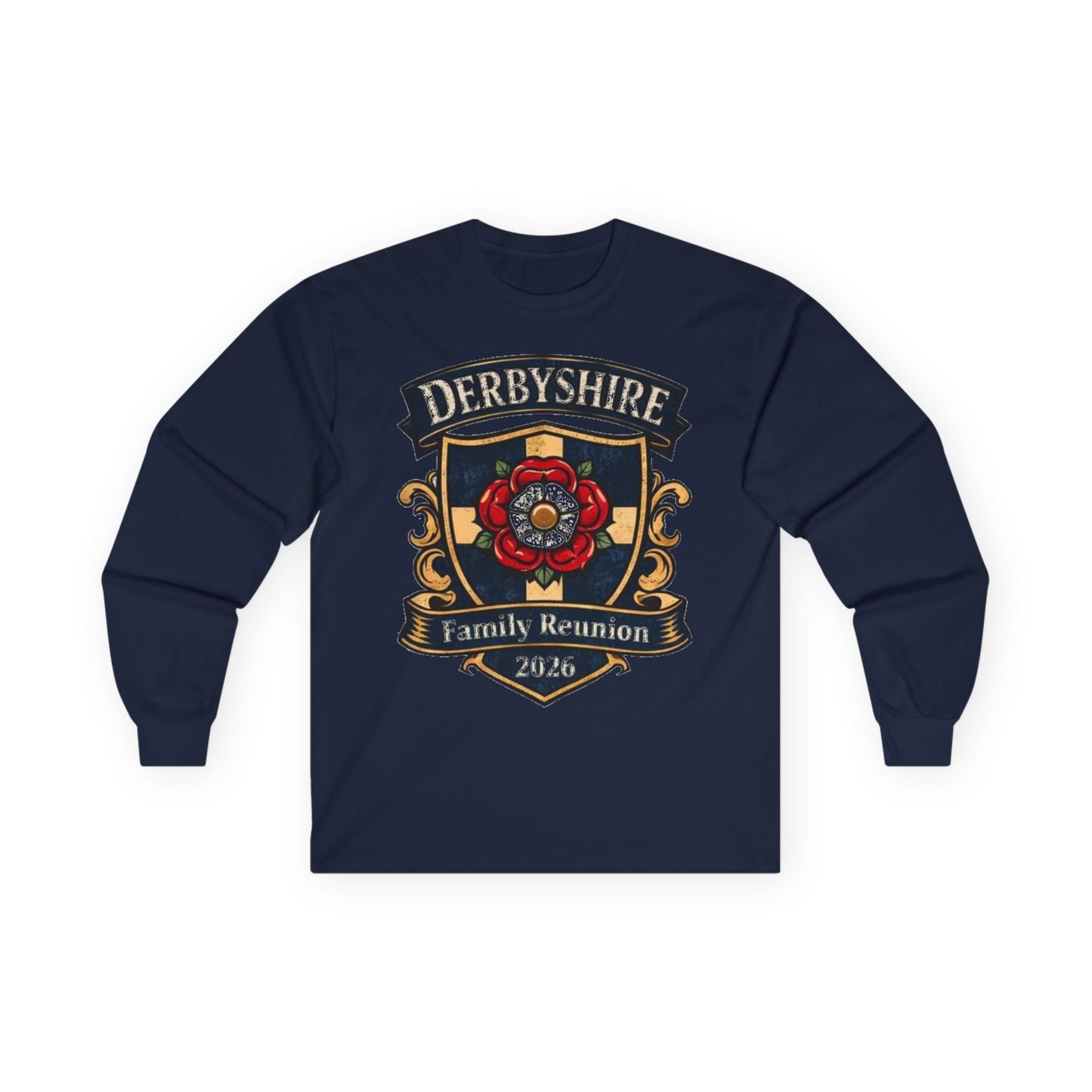 Derbyshire Family Reunion 2026 Long Sleeve T-Shirt - Fallon Gifts