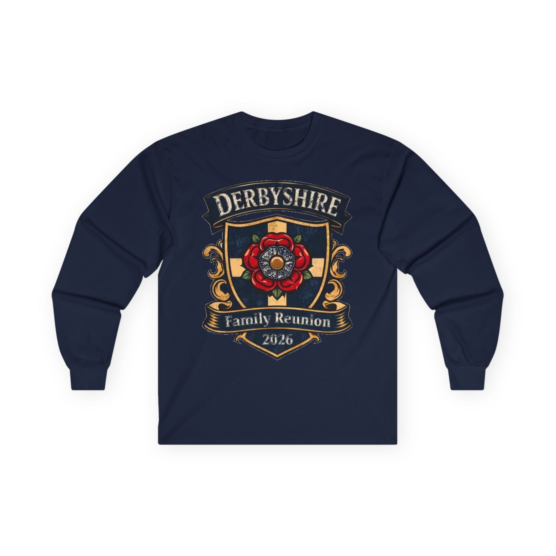 Derbyshire Family Reunion 2026 Long Sleeve T-Shirt - Fallon Gifts