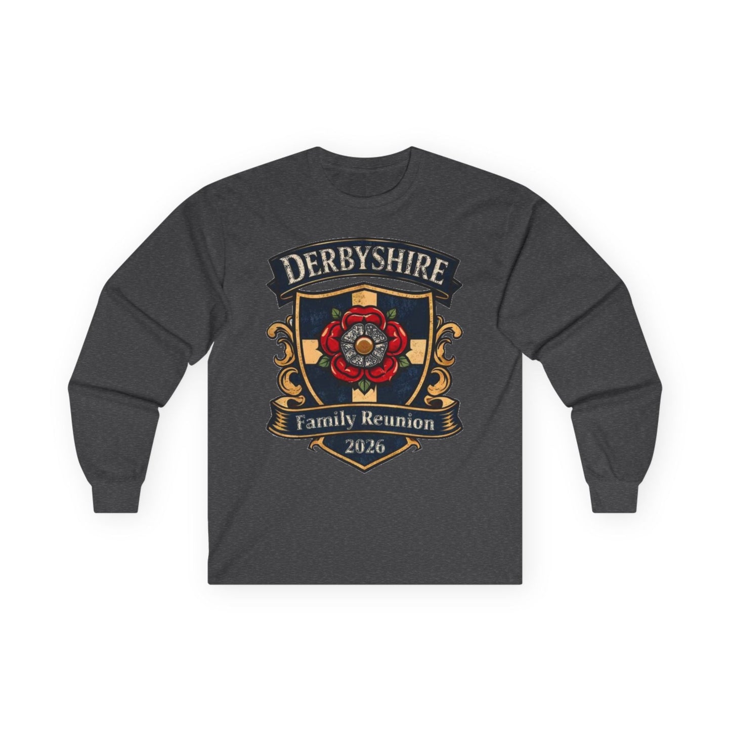 Derbyshire Family Reunion 2026 Long Sleeve T-Shirt - Fallon Gifts