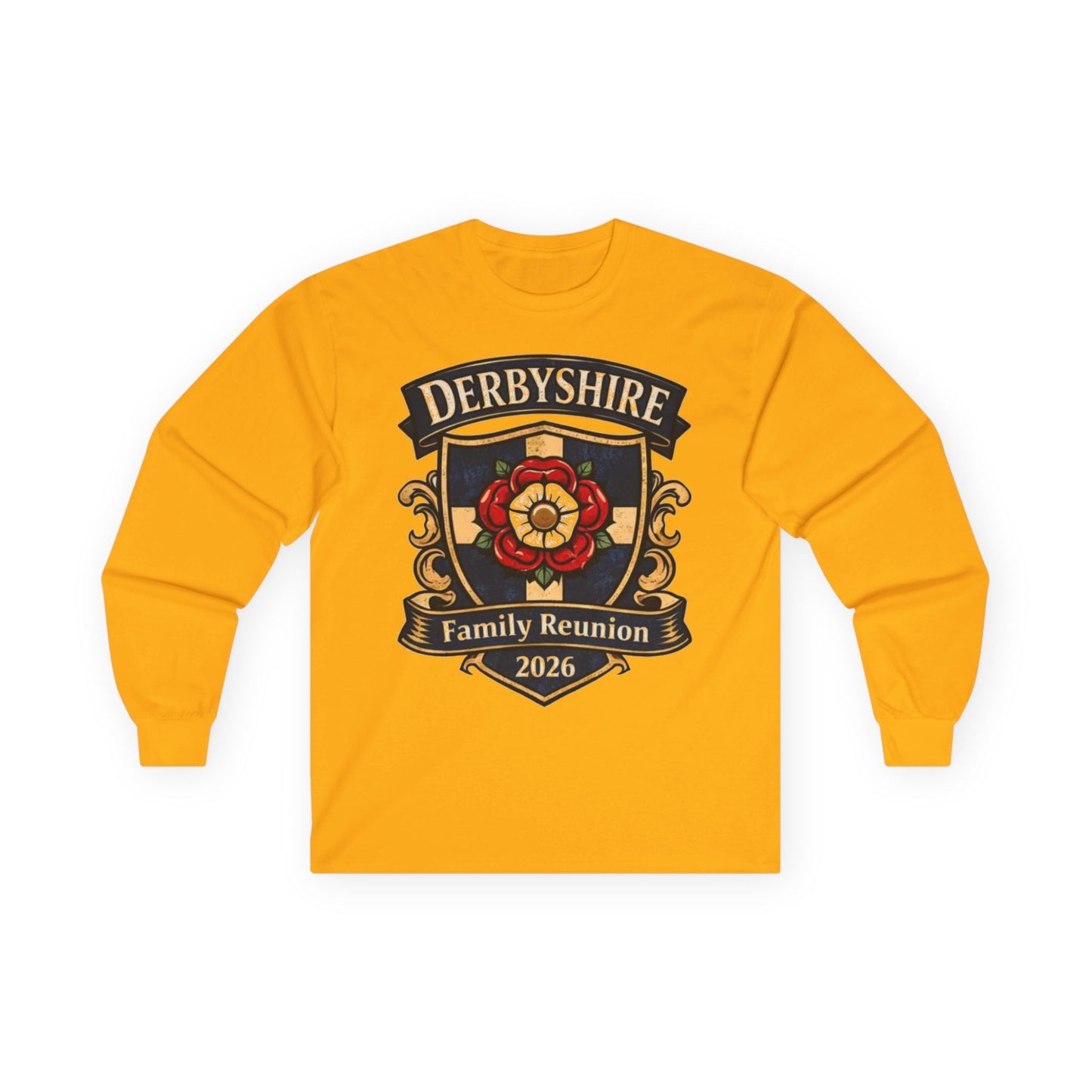 Derbyshire Family Reunion 2026 Long Sleeve T-Shirt - Fallon Gifts