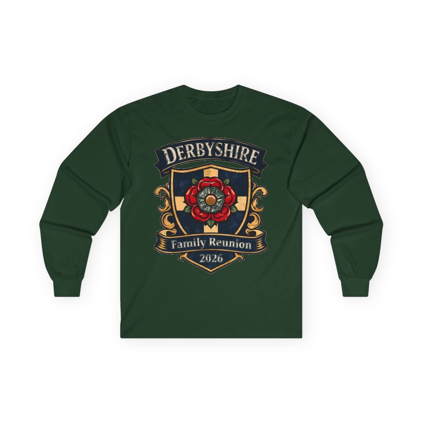 Derbyshire Family Reunion 2026 Long Sleeve T-Shirt - Fallon Gifts