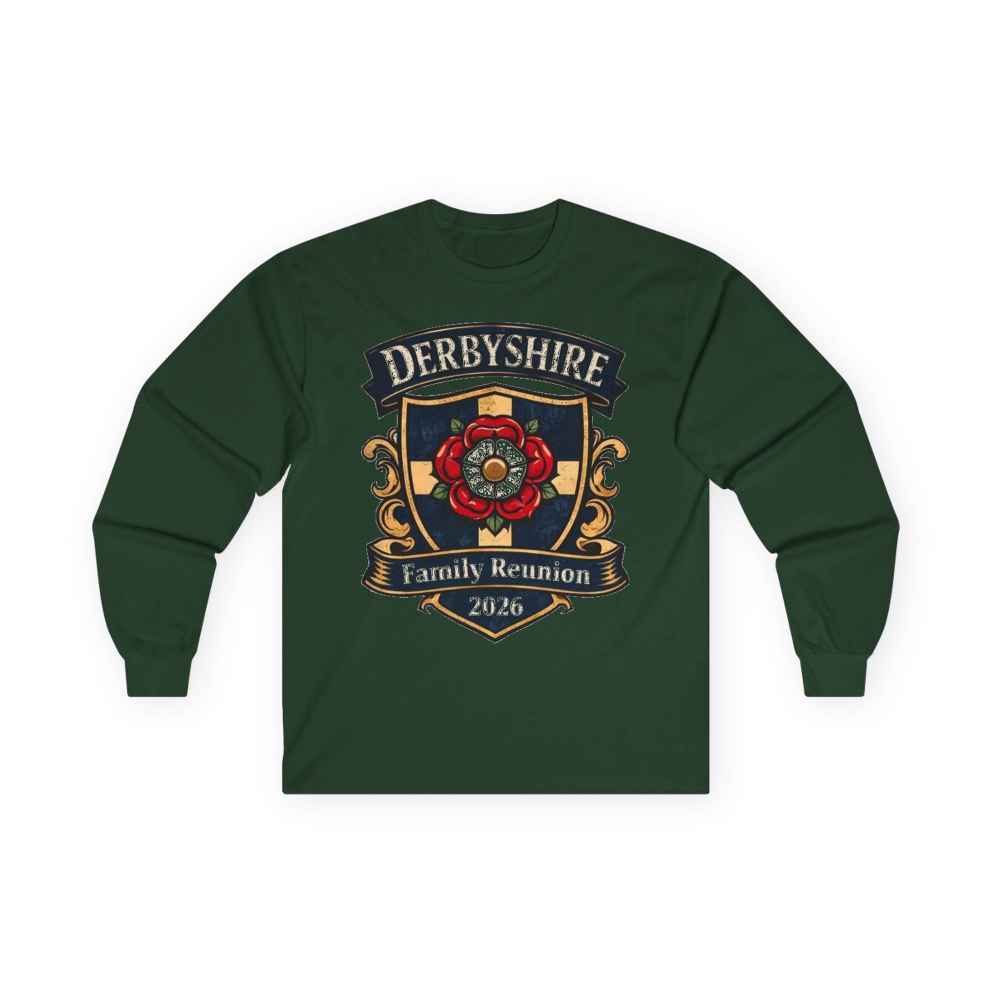 Derbyshire Family Reunion 2026 Long Sleeve T-Shirt - Fallon Gifts