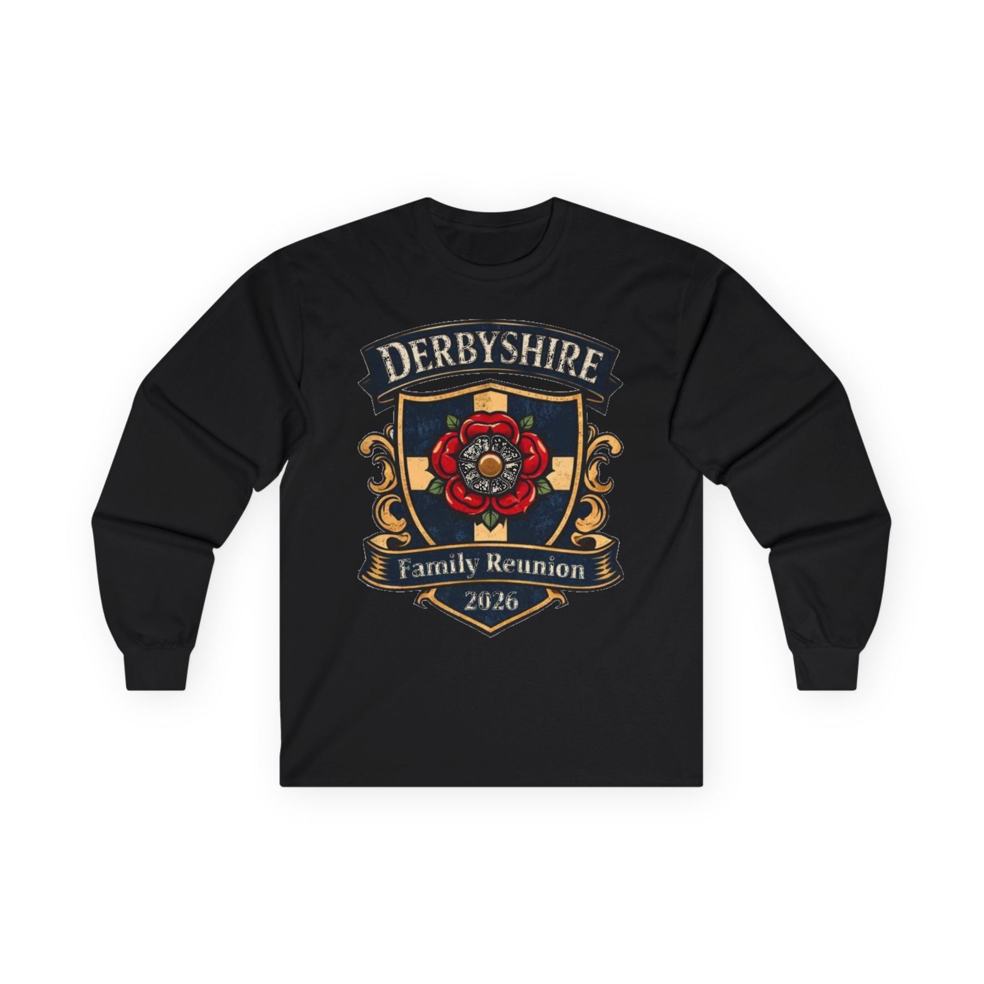 Derbyshire Family Reunion 2026 Long Sleeve T-Shirt - Fallon Gifts