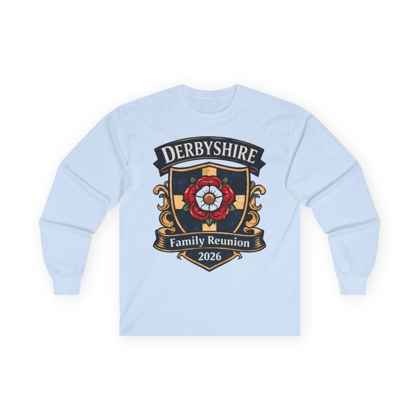 Derbyshire Family Reunion 2026 Long Sleeve T-Shirt - Fallon Gifts