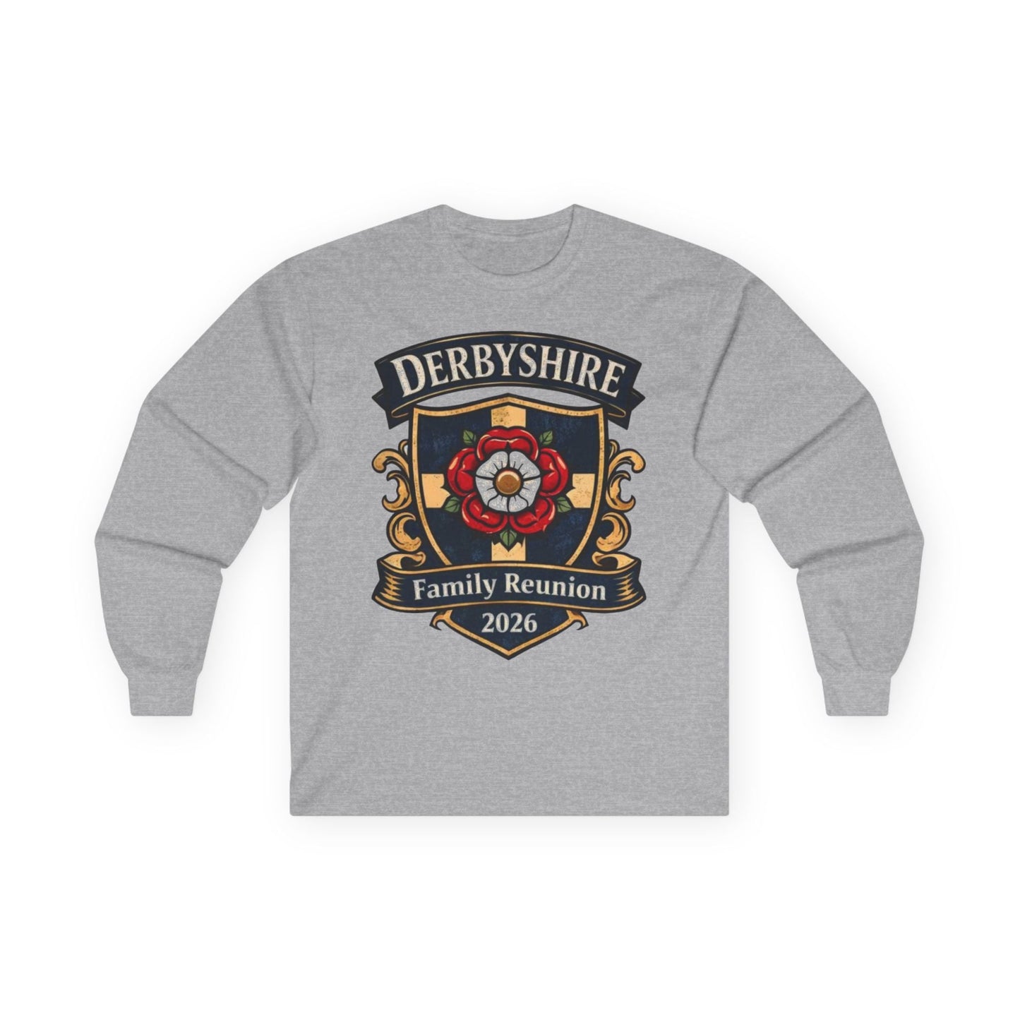 Derbyshire Family Reunion 2026 Long Sleeve T-Shirt - Fallon Gifts